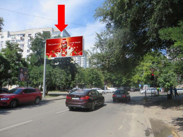 Щит 6x3, Академическая ул. (бывш. Пионерская ул.), 16А / Говорова ул., в сторону Фонтанской дороги Щит 6x3, Академическая ул. (бывш. Пионерская ул.), 16А / Говорова ул., в сторону Фонтанской дороги