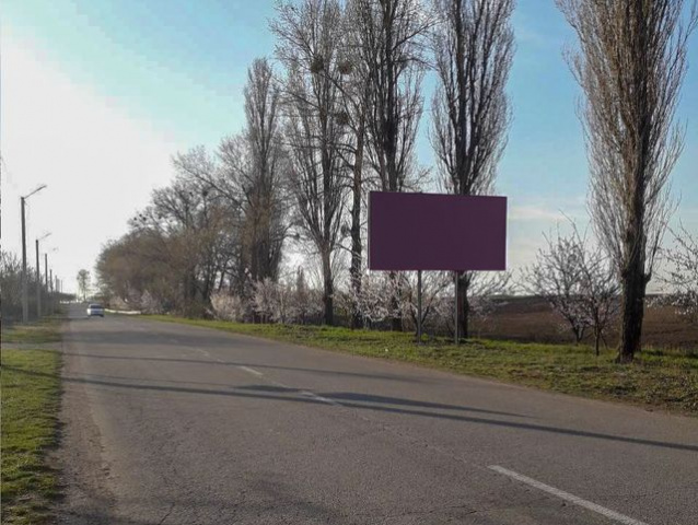 Щит 6x3,  выезд из города
