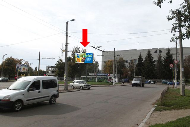 Щит 6x3, Витрука ул. / ул. Циолковского, Полевая пл., возле ночного клуба "Марио" Щит 6x3, Витрука ул. / ул. Циолковского, Полевая пл., возле ночного клуба "Марио"