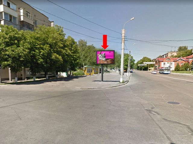 Скролл 3.14x2.3,  Горького ул., 23 / Новоместная ул., центр, Дворец Культуры им. Фрунзе