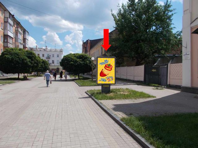 Сітілайт 1.2x1.8,  9-го Мая пер. / Воскресенская ул. (бывш. Фрунзе ул.), напротив Укрсиббанка