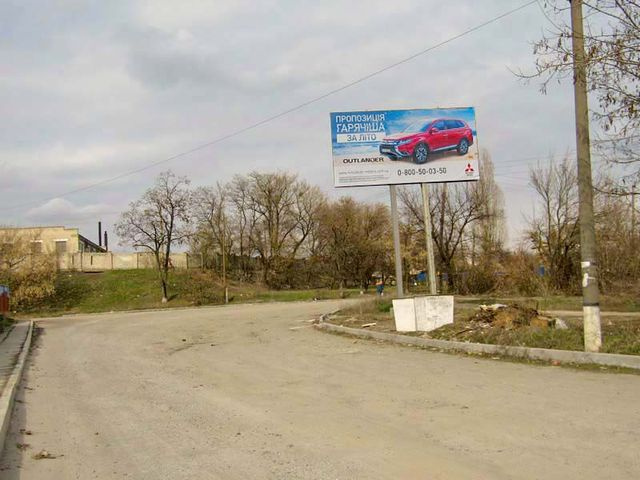 Щит 6x3,  пгт Купянск-Узловой, выезд, магазин продукты, церковь