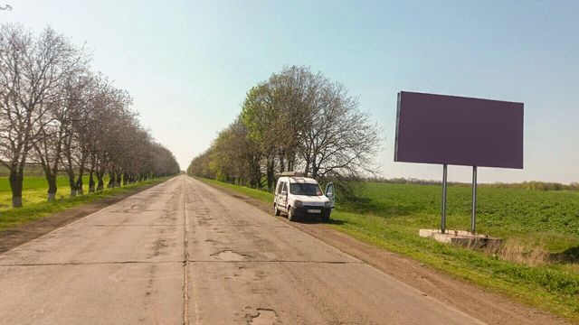 Щит 6x3,  пгт Врадиевка, выезд на Доманевку