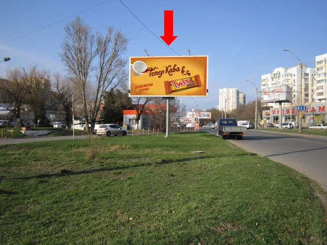 Призма 6x3,  Небесной Сотни пр. (бывш. Жукова пр.) / Левитана ул., возле супермаркета "Копейка", в центр