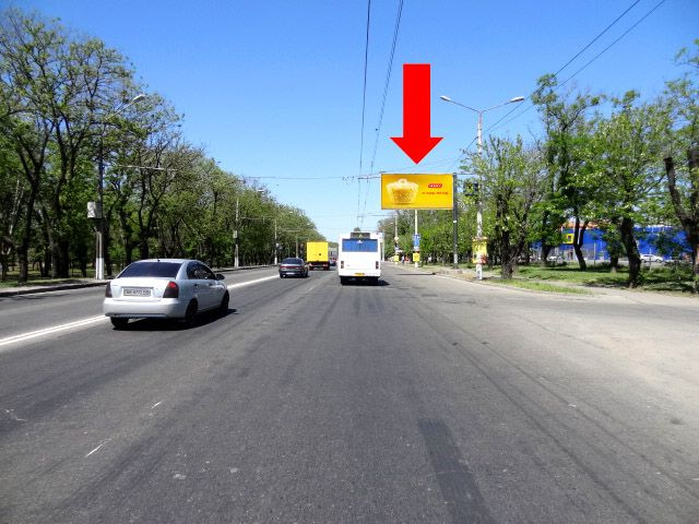 Щит 6x3,  Героев Сталинграда пр., 11, возле супермаркета "Metro", АЗС "Formula", из центра