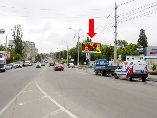 Щит 6x3,  Пирогова ул., 133, возле авторынка "Сатурн", в центр