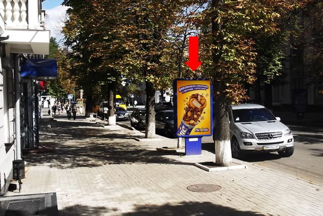 Сітілайт 1.2x1.8,  Петропавловская ул., 60, в сторону Первомайской ул.