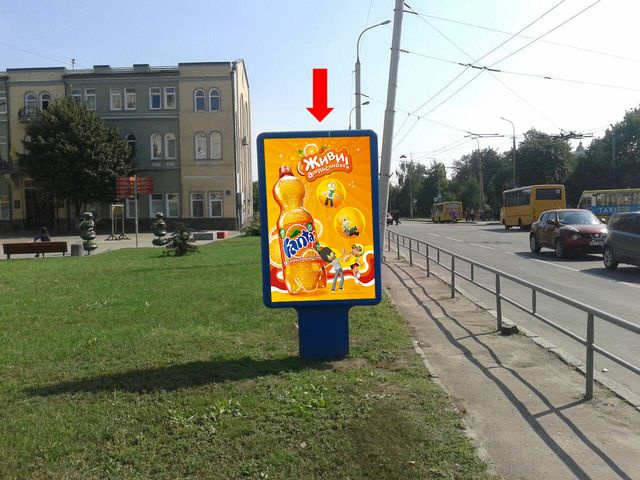 Сітілайт 1.2x1.8,  Ковельская ул. / Хмельницкого ул., возле гастронома "Зося"