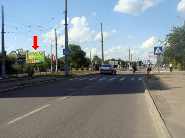 Щит 6x3,  Княгини Ольги ул., 51 / Бойчука ул., возле остановки, в центр