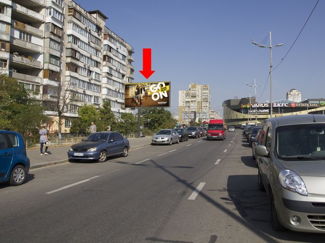 Щит 6x3,  Оболонский пр, 43, возле ТРЦ "Dream Town", в сторону ст.м."Героев Днепра"