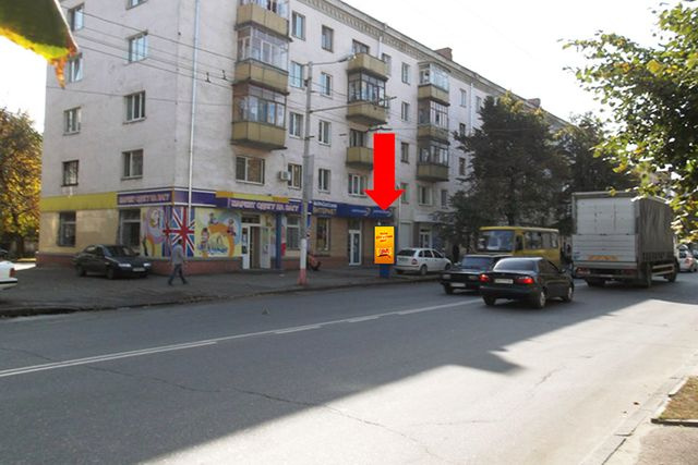 Сітілайт 1.2x1.8,  Киевская ул., 88, возле магазина обуви "Шара", "Интертелеком"