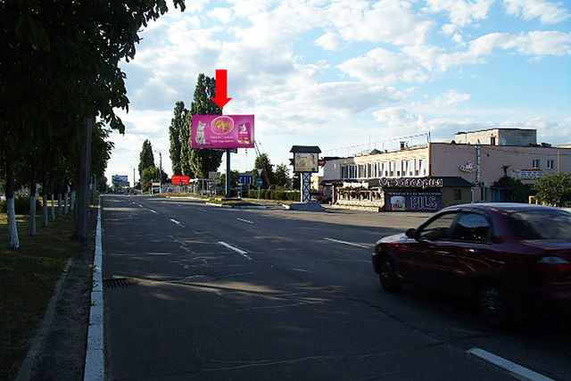 Щит 6x3,  Киевская ул., выезд в сторону Киева