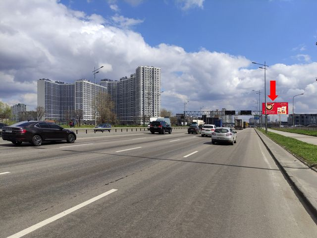 Цифрова панель 6x3,  Бажана пр., 30, в сторону ст.м. "Харьковская", из центра, (ролик 10 сек, 1 выход/1,5 минуты)