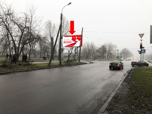 Щит 6x3,  Добровольского ул. / Благовестная ул., в сторону бул. Шевченко