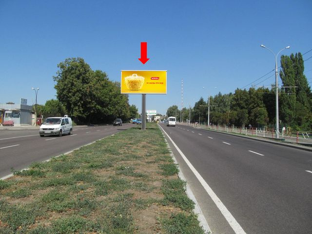 Щит 6x3,  Барское шоссе / Ващука ул. (бывш. Квятека ул.), возле супермаркета "METRO", в центр