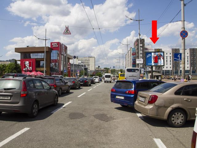 Скролл 3.14x2.3,  Ползунова ул., 6, возле ресторана KFC, Южного жд вокзала, в сторону Воздухофлотского пр.
