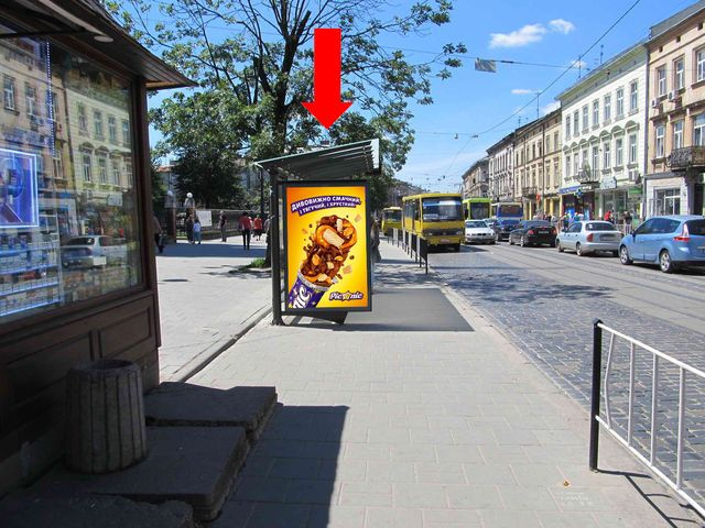 Сітілайт 1.2x1.8,  Городоцкая ул., 98, навпротив, из центра