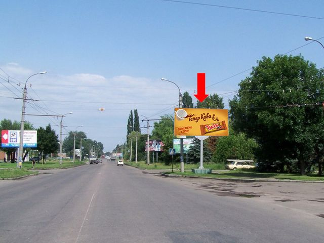 Щит 6x3, Чигиринская ул. / Зелинского ул., возле остановки "Химреактив", в центр Щит 6x3, Чигиринская ул. / Зелинского ул., возле остановки "Химреактив", в центр