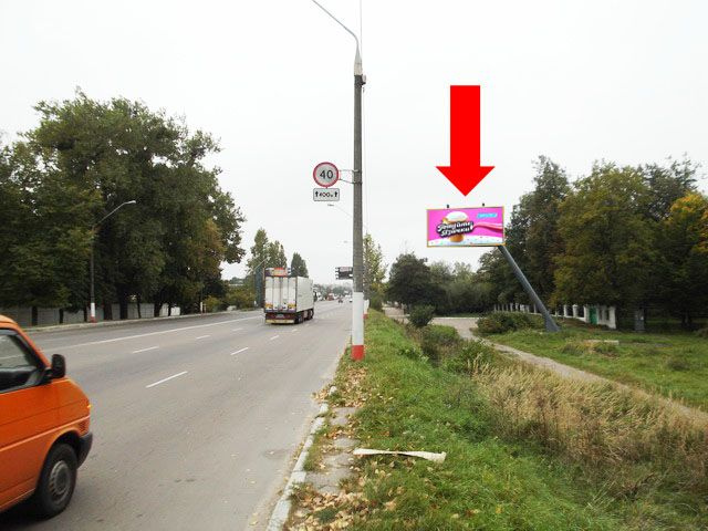 Щит 6x3,  Киевское шоссе, 1, возле школы, въезд в Житомир