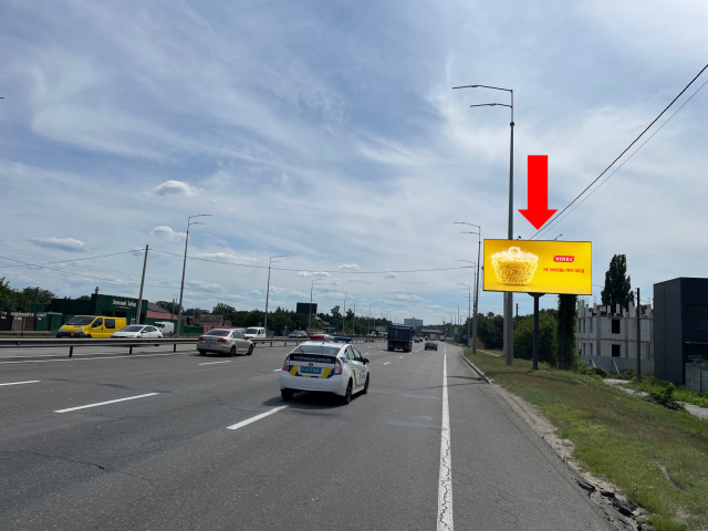 Цифрова панель 6x3,  Столичне шосе - Плещеєва вул., з центру