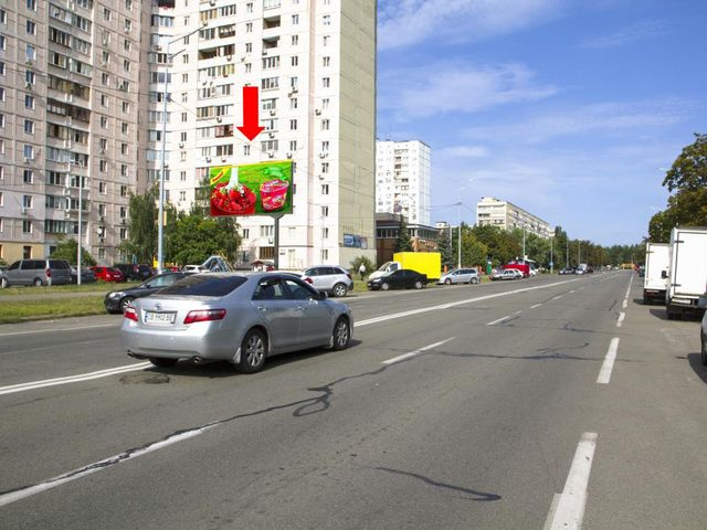 Щит 6x3,  Лесной пр., 35, возле супермаркета "Сильпо", в сторону ул. Волкова