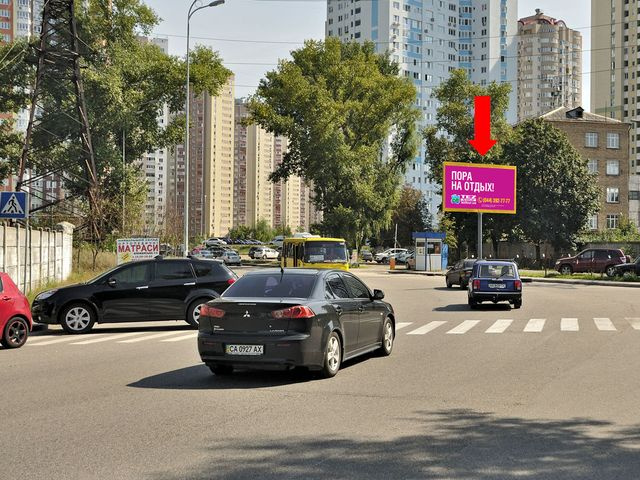 Щит 6x3,  Урловская ул. / Припятская ул., в сторону Ахматовой ул.