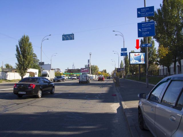 Щит 3.14x2.3,  Новоконстантиновская ул., 1 - ул. Электриков, развязка, в сторону Подола