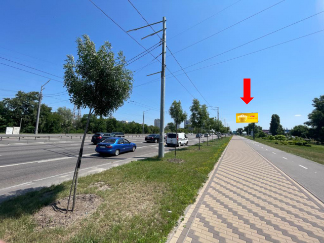 Цифрова панель 6x3,  Бандери пр. (колиш. Московський пр.) 28, біля супермаркету "Метро", в бік Північного мосту