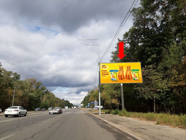 Щит 6x3,  Городская ул., возле АЗС "ANP", в сторону Пущи Водицы, Гостомеля, Бучи
