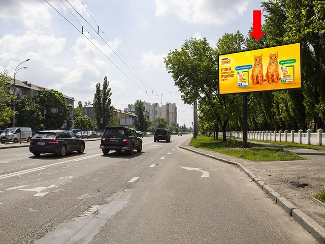 Призма 6x3,  Перова бул., 3 - ул. Запорожца, в сторону пр. Броварского