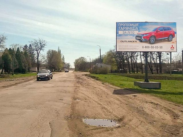 Щит 6x3,  Дмитровская ул., напротив завода Пуалсон
