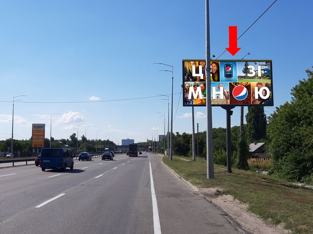 Щит 6x3,  Столичное шоссе - Плещеева ул., из центра
