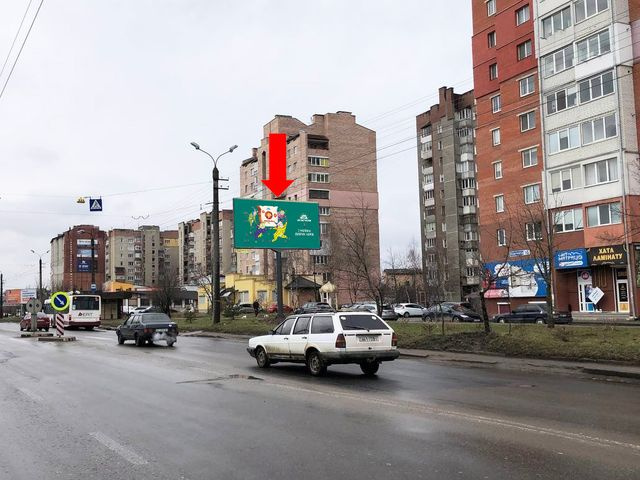 Щит 6x3,  Ивасюка ул., 14, возле остановки