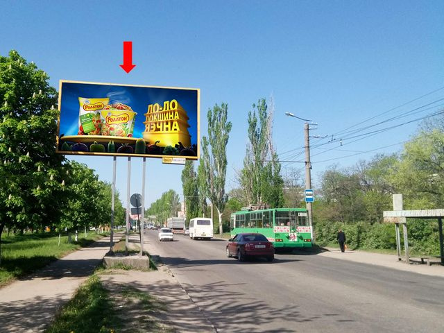 Щит 6x3,  Тамма ул. (бывш. Героев Сталинграда ул.) / Волкова ул., возле супермаркета "Фуршет", рынка, Дома мебели