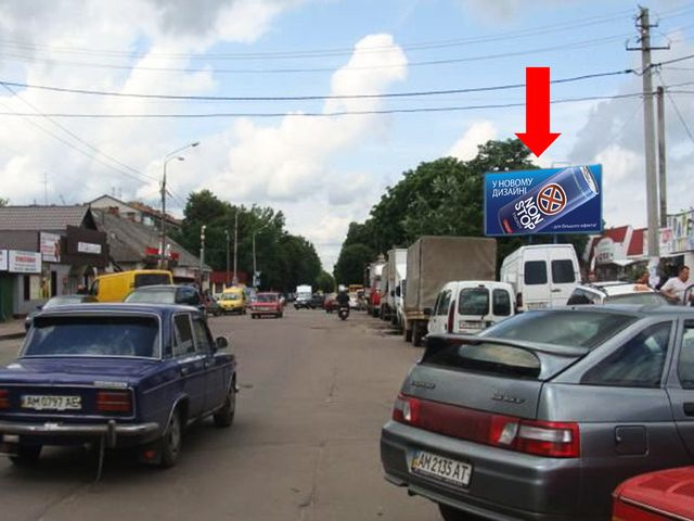 Щит 6x3, Домбровского ул. / Покровская ул. (бывш. ул. Щорса), возле "Сенного" рынка Щит 6x3, Домбровского ул. / Покровская ул. (бывш. ул. Щорса), возле "Сенного" рынка