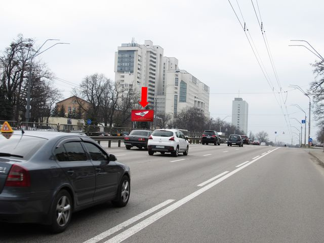 Щит 6x3,  Победы пр., 76, напротив, в сторону ст.м. "Берестейская", из центра
