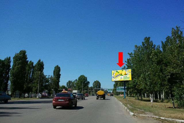 Щит 6x3,  Бериславское шоссе, возле ГЗС, в центр