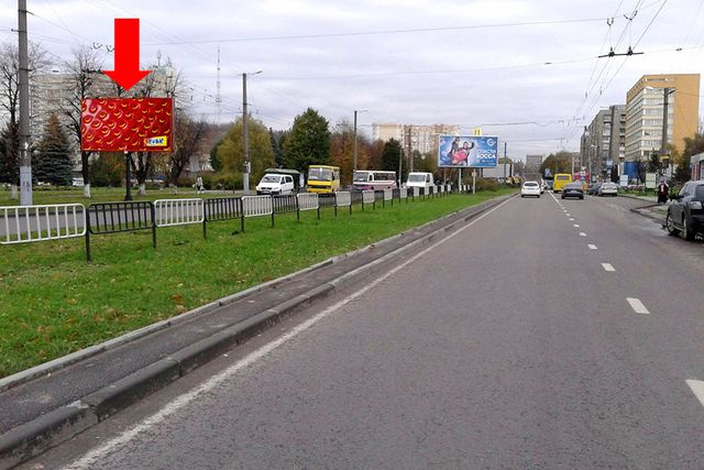 Щит 6x3,  Черновола пр., 61, в центр, возле супермаркета "Фокстрот", "McDonald's"