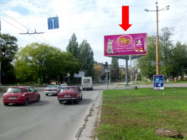 Щит 6x3, Чикаленко ул. (бывш. Медведева ул.) / Олефиренко ул. (бывш. Фрунзе ул.), супермаркет "АТБ", парк "Ковалевский" Щит 6x3, Чикаленко ул. (бывш. Медведева ул.) / Олефиренко ул. (бывш. Фрунзе ул.), супермаркет "АТБ", парк "Ковалевский"