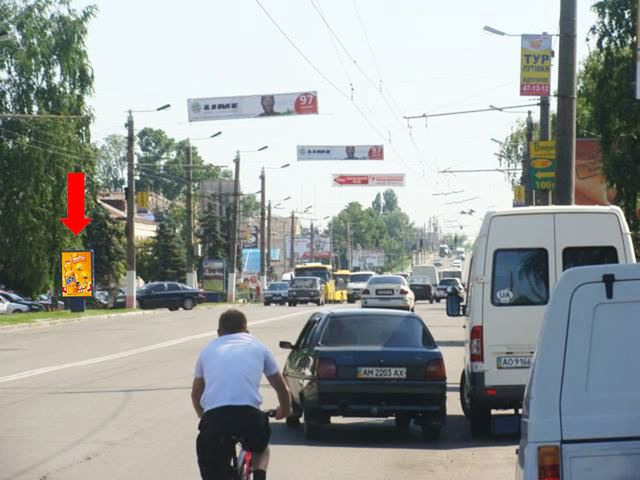 Сітілайт 1.2x1.8,  Киевская ул., 81, возле супермаркетов "Вопак", "Фокстрот"