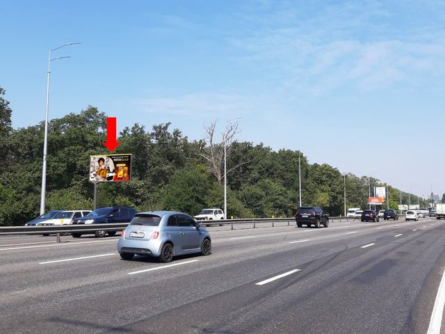 Щит 6x3,  Столичное шоссе - пер. Охотский, в сторону пр. Науки, центра
