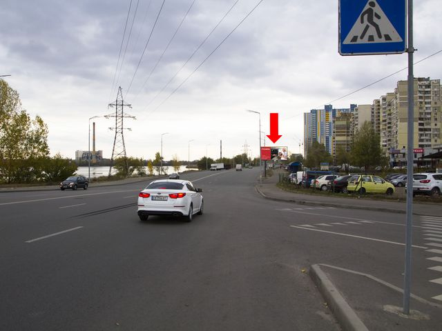 Щит 6x3,  Ревуцкого ул. 42-В, ст.м. "Харьковская", в сторону ул. Вишняковской