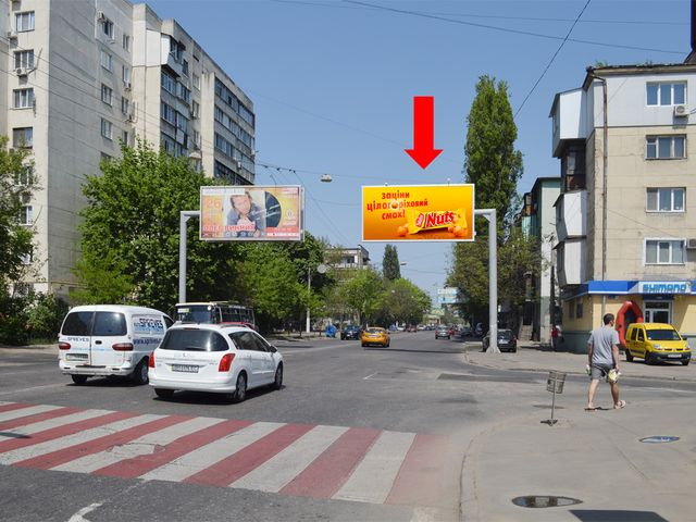 Призма 6x3,  Среднефонтанская ул., 53/55, в сторону ж/д вокзала, в центр