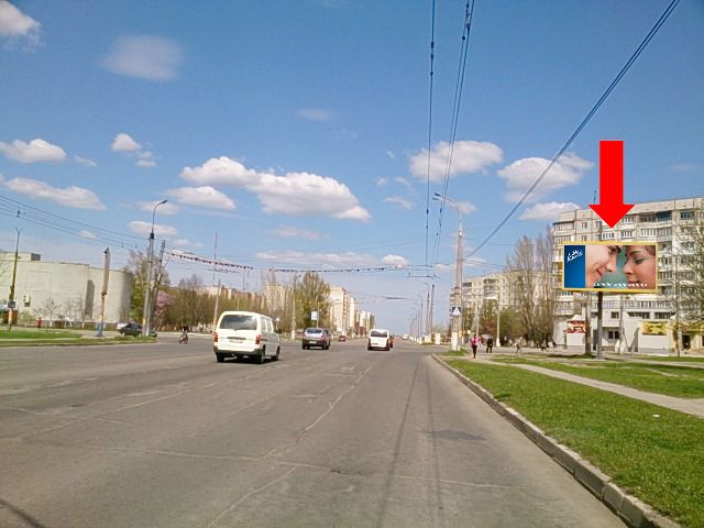 Щит 6x3,  49-й Гвардейской дивизии ул. / Покрышева ул., из центра