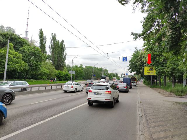 Скролл 3.14x2.3,  Телиги ул., 33/2 - ул. Ольжича, на светофоре, в сторону ст. м. «Шулявская»