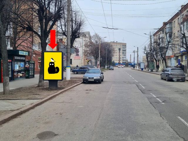 Сітілайт 1.2x1.8,  Б. Перспективная ул. (бывш. Маркса ул.) 6/3, от центра
