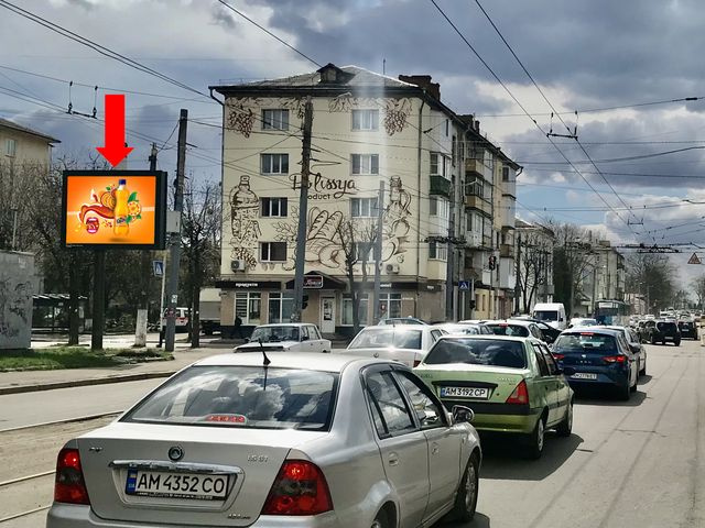 Беклайт 3.14x2.3,  Грушевского ул. (бывш. ул. Котовского), 14 - Покровская ул. (бывш. ул. Щорса) напротив ТЦ "Олди", супермаркетов "Сильпо", "Эльдорадо", на светофоре