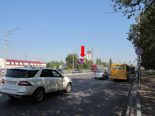 Щит 6x3,  Палладина пр-т. 32, напротив, в сторону ул. Булаховского, ТРЦ "Лавина молл"