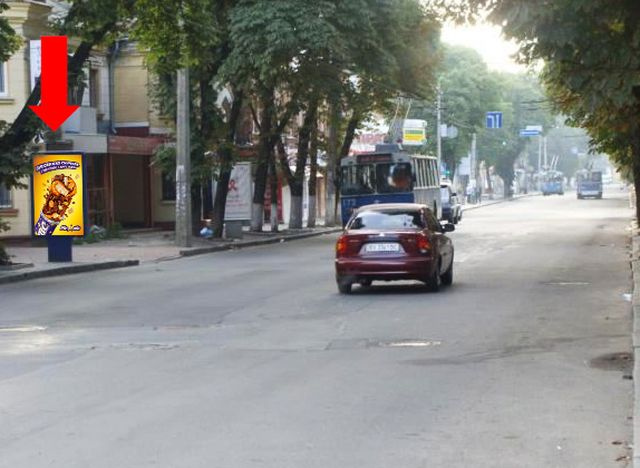Сітілайт 1.2x1.8,  Подольская ул., 51, возле салона "Стиль", ломбарда "Скарбниця"