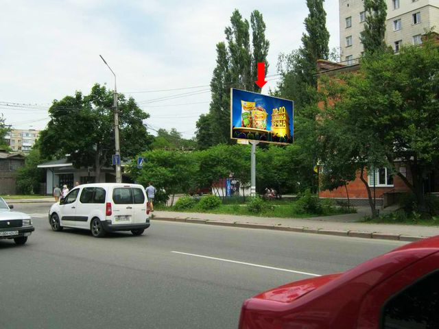 Щит 6x3,  Горького ул., 2, возле магазина "ТНЦ", Приватбанка
